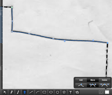 iDraw pen tool for editing polylines
